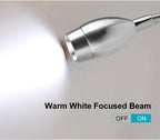 3W Dimmable Wall Reading Lamp, LED Bed Reading Book Light, Wall Sconce Bedside Reading Study Lamp Decorative Table Lamp Cute Study Lamps for Bedroom Décor Stevvex