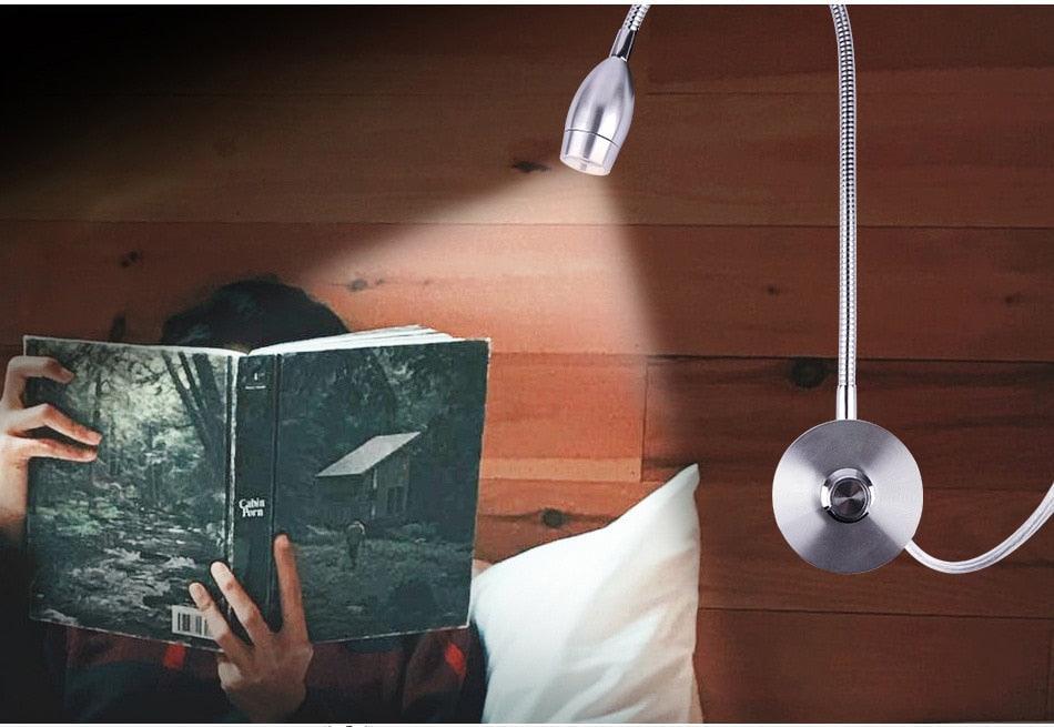 3W Dimmable Wall Reading Lamp, LED Bed Reading Book Light, Wall Sconce Bedside Reading Study Lamp Decorative Table Lamp Cute Study Lamps for Bedroom Décor Stevvex