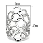 Modern Brass Ring - Rhodium Plated - Minimalist Band - No Gemstone