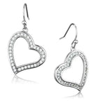 Rhodium Brass CZ Earrings | AAA Grade Clear Cubic Zirconia -femstylo