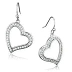 Rhodium Brass CZ Earrings | AAA Grade Clear Cubic Zirconia -femstylo