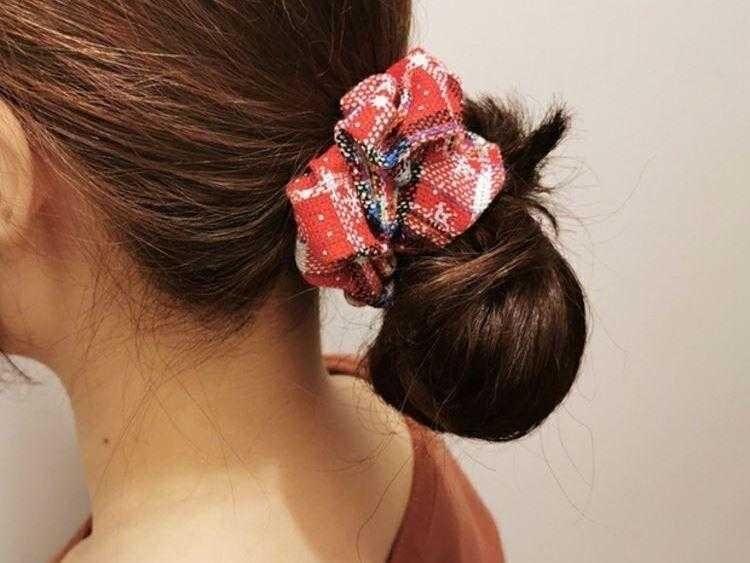 4.38 Inch Fashion Christmas Scrunchie Elastic New Handmade Head Bands Hair Rope Ponytail Holder Headdress Ponytail Holder Accessories for Women Stevvex