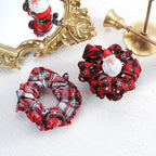 4.38 Inch Fashion Christmas Scrunchie Elastic New Handmade Head Bands Hair Rope Ponytail Holder Headdress Ponytail Holder Accessories for Women Stevvex