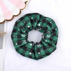 4.38 Inch Fashion Christmas Scrunchie Elastic New Handmade Head Bands Hair Rope Ponytail Holder Headdress Ponytail Holder Accessories for Women Stevvex