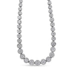 IGI Certified 14K Yellow Gold 14 3/4 cttw Pave Set Round-Cut Diamond Riviera Necklace (F-G Color, S2-I1 Clarity) Lootquake LLC