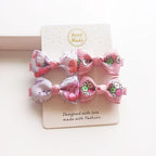 4 PCS New Cute Classic All-match Small Bowknot Girls Hair Clips Kids Hairpins Children Hair Accessories Princess Headwear Fashion Hairgrips Accessories For Party Stevvex