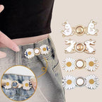4 Sets Pant Waist Tightener Fashion Pants Clips Waist Tightener Sewing Buttons Pins for Jeans Dress Too Big Loose Adjustable  Button Pins Sewing Button Waist Tightener Clip Waist Adjuster Clips for Dresses Pants Jeans Stevvex