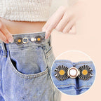 4 Sets Pant Waist Tightener Fashion Pants Clips Waist Tightener Sewing Buttons Pins for Jeans Dress Too Big Loose Adjustable  Button Pins Sewing Button Waist Tightener Clip Waist Adjuster Clips for Dresses Pants Jeans Stevvex