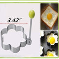 4 Style Stainless Steel Egg Shaper Pancake Mould Omelette Mold Heart Shape Frying Egg Cooking Tool Kitchen Accessories Gadget Stainless Steel Fried Egg Ring Mold Omelette Pancake Rings Cute Shape Egg Mold Cooking Tools Stevvex
