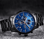 Men's Waterproof  Watch With Chronometers And Date Display Unique Design Perfect Gift Stevvex
