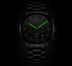 Men's Waterproof  Watch With Chronometers And Date Display Unique Design Perfect Gift Stevvex