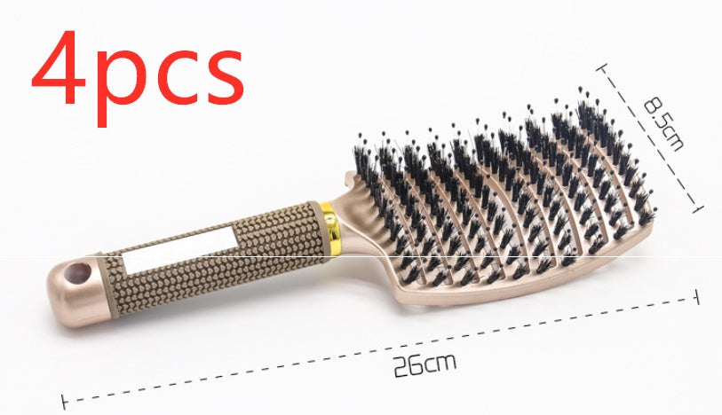 Hairbrush Anti Klit Brushy Haarborstel Women Detangler Hair Brush Bristle Nylon Scalp Massage  Teaser Hair Brush Comb Pi-Mart