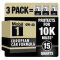 Mobil 1 FS European Car Formula Full Synthetic Motor Oil 0W-40, 5 qt (3 Pack) EasyOptionXY LLC