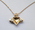 Classic Cross Heart Annulus Necklace Pi-Mart