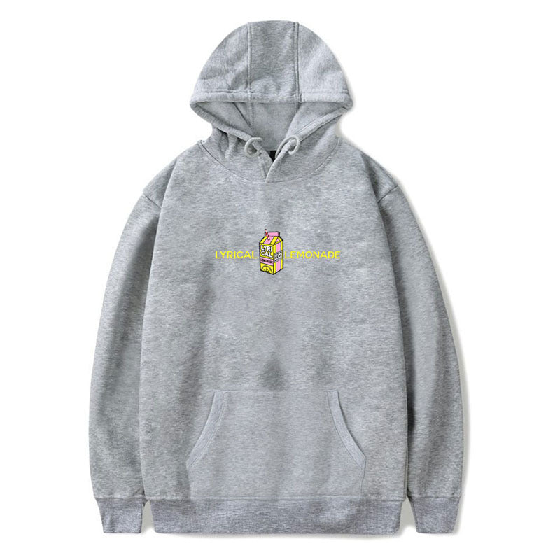 Lemon printed Euramerican velvet hoodie Pi-Mart