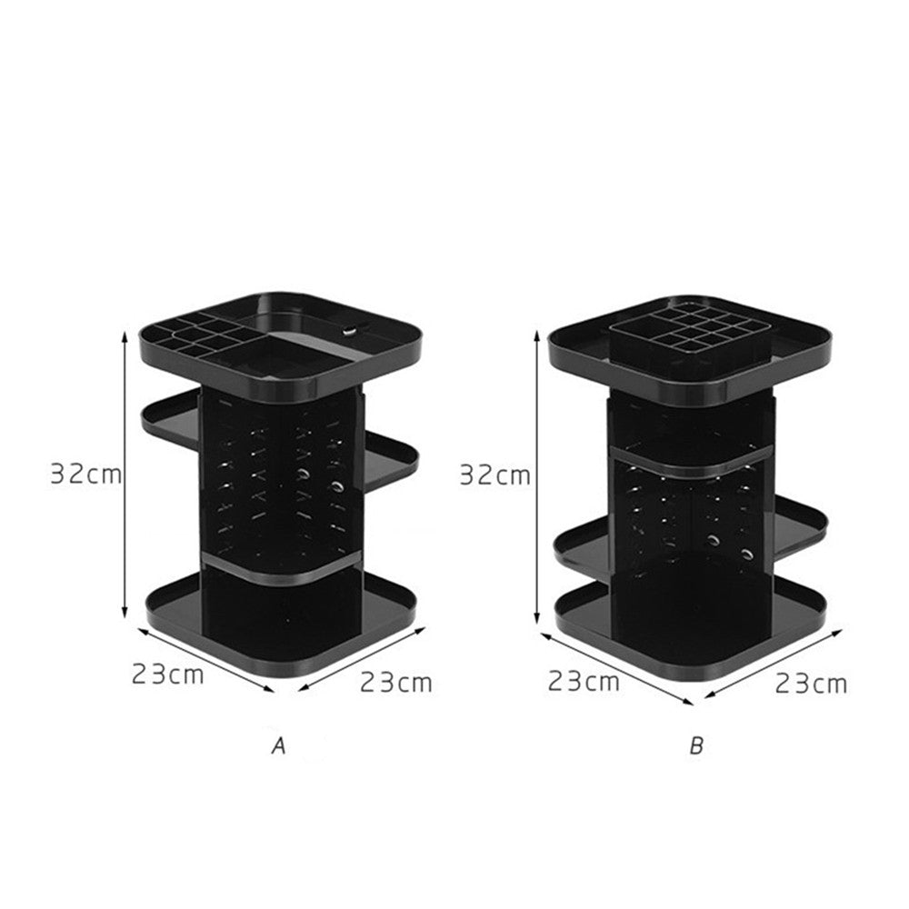 Rotating Acrylic Cosmetic Storage Box Transparent Pi-Mart