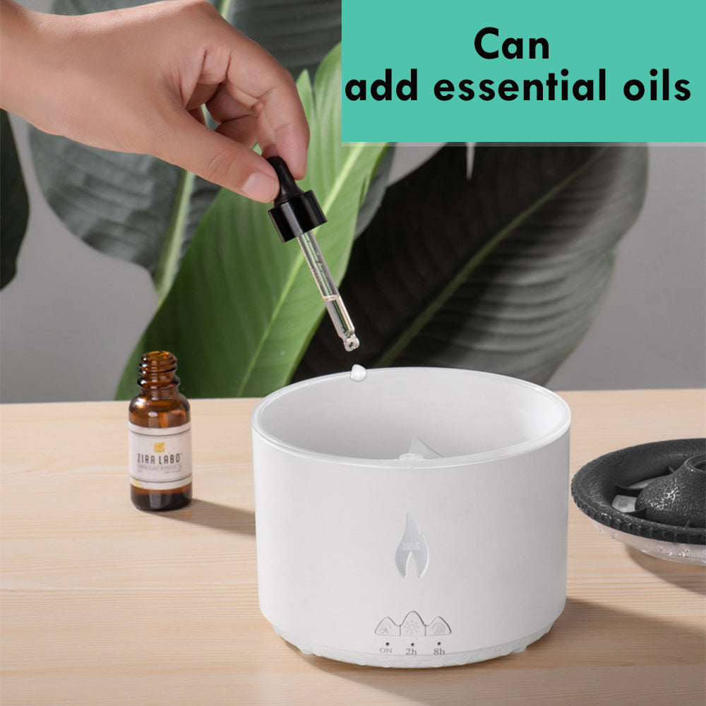 New Creative Ultrasonic Essential Oil Humidifier Volcano Aromatherapy Machine Spray Jellyfish Air Flame Humidifier Diffuser Pi-Mart