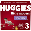 Huggies Little Movers Baby Diapers Size 3; 156 Count