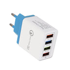 USB Charger Quick Charge 3.0 4 Phone Adapter For Tablet Portable Wall Mobile Charger Fast Charger Pi-Mart