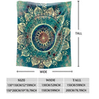 Luxurious Soft Bohemian Mandala Blanket - Visually Stunning & Cozy - Ideal Gift for Boys, Girls & Adults on Birthdays, Holidays, and Ramadan Celebrations! Lootquake LLC