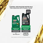 Castrol GTX High Mileage 5W-20 Synthetic Blend Motor Oil, 5 Quarts