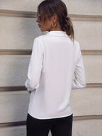 Fashionable Elegant Business Style Long Sleeve Shirt With Pearl Button - SJB-DIAMOND ELITES
