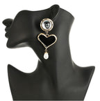 Exaggerated oil drop earring necklace