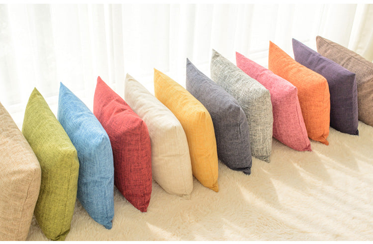 Solid color pillow cushion sofa cushion pillowcase Pi-Mart