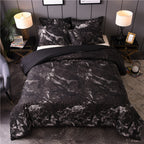 Home textile marbled black and white duvet cover bedding Pi-Mart