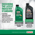 Castrol GTX High Mileage 5W-30 Synthetic Blend Motor Oil, 1 Quart