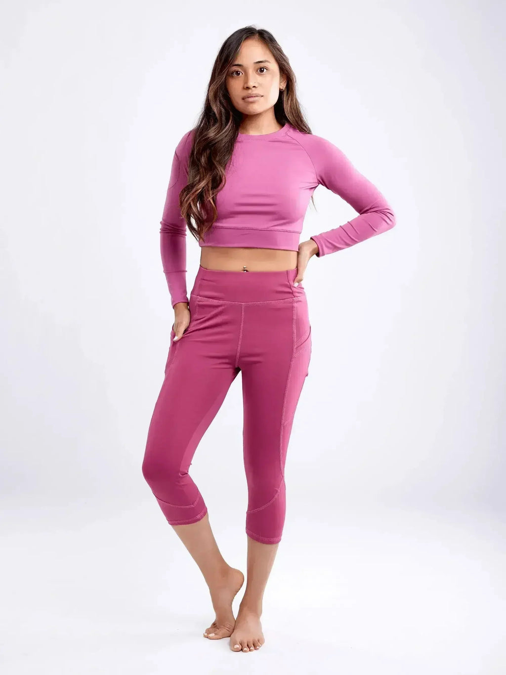 Long-Sleeve Crop Top - SJB-DIAMOND ELITES