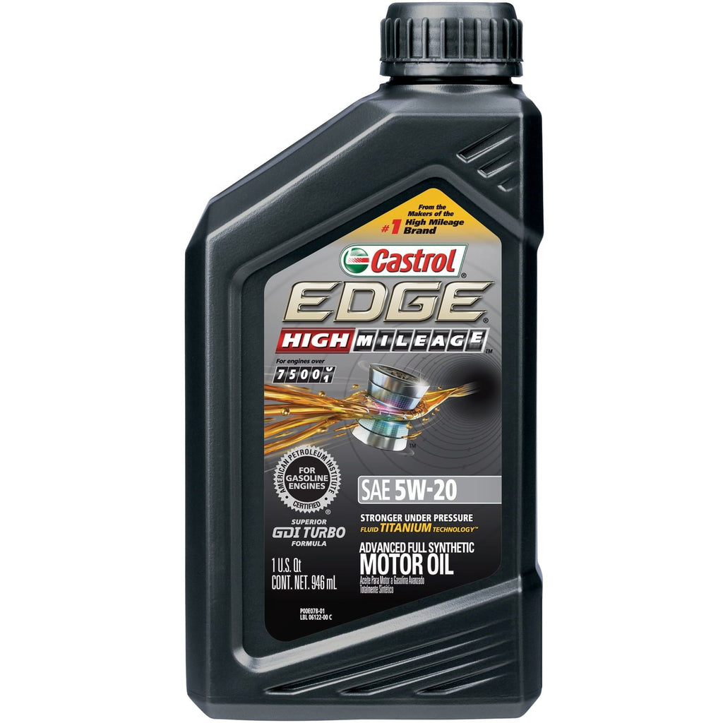 Castrol EDGE High Mileage 5W-20 Advanced Full Synthetic Motor Oil, 1 Quart EasyOptionXY LLC