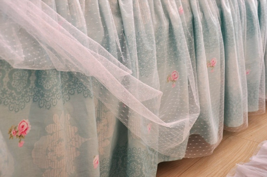 Princess style summer four-piece lace duvet cover Pi-Mart