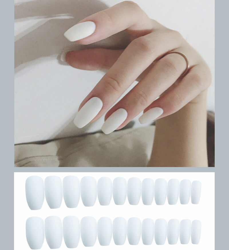 Frosted ballet fake nails Pi-Mart