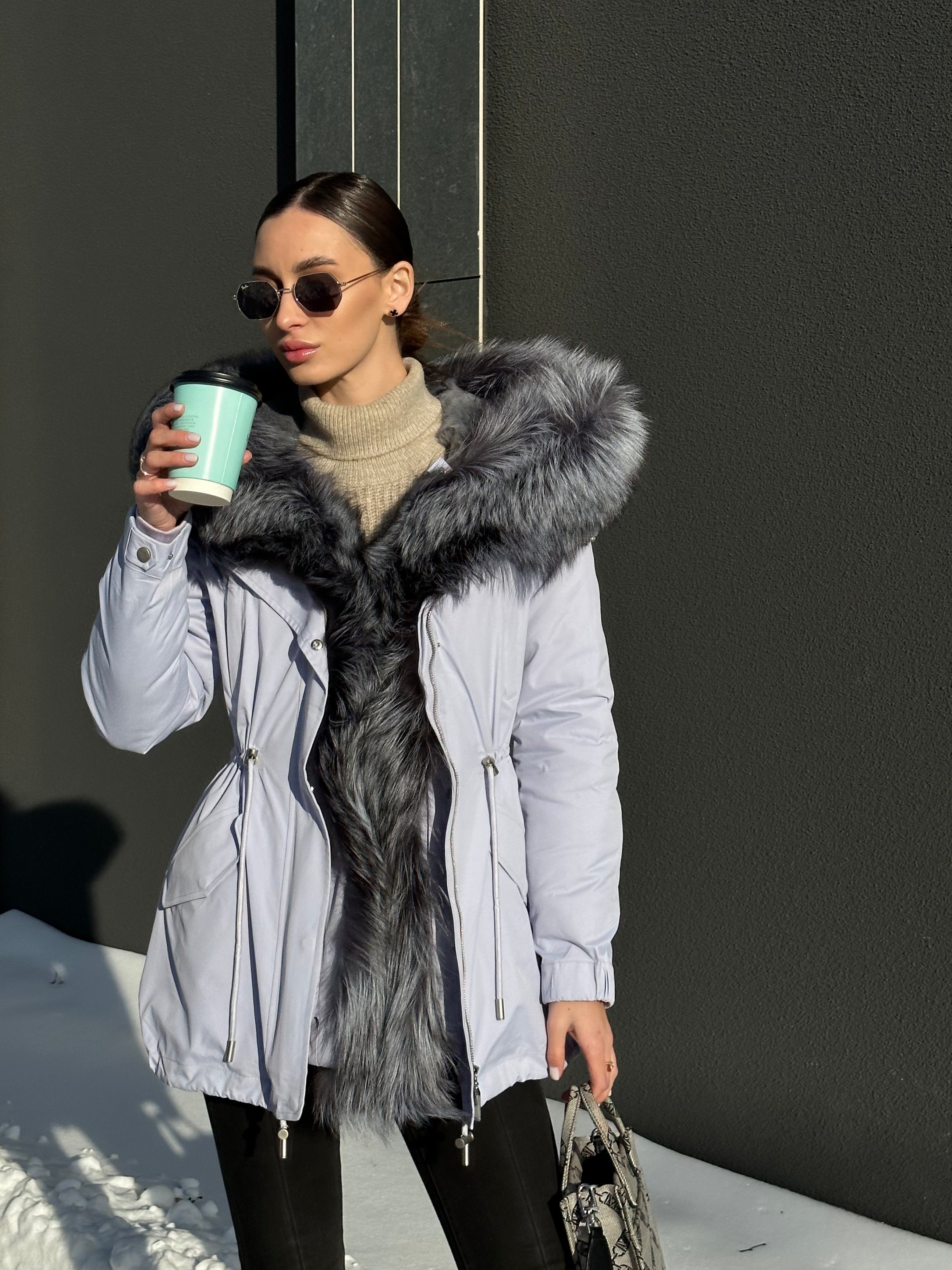 Genuine Silver Fox Fur Trim Rabbit Fur Insulated Parka - SJB-DIAMOND ELITES
