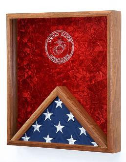 Marine Corps Flag Medal Display Case,USMC Flag Case The Military Gift Store