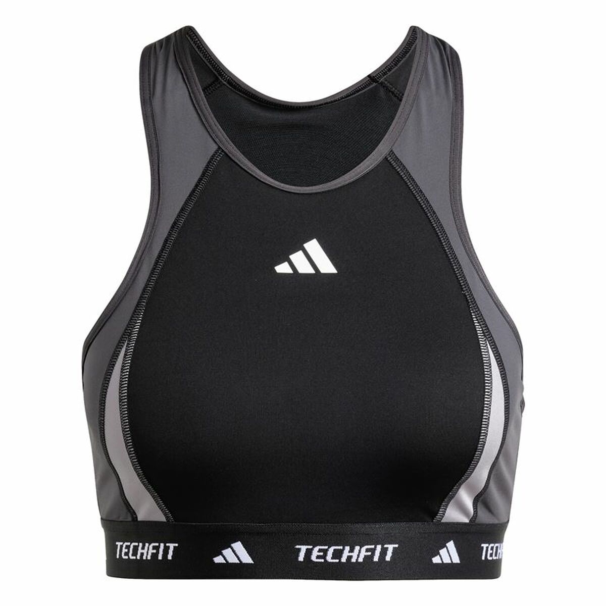 Sports Bra Adidas Techfit  Black Lootquake LLC