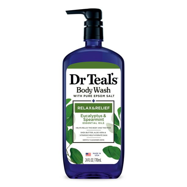 Dr Teal's Body Wash with Pure Epsom Salt, Relax & Relief with Eucalyptus & Spearmint, 24 fl oz EasyOptionXY LLC