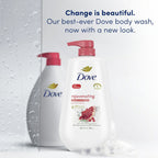 Dove Rejuvenating Liquid Body Wash with Pump Pomegranate & Hibiscus, 30.6 oz