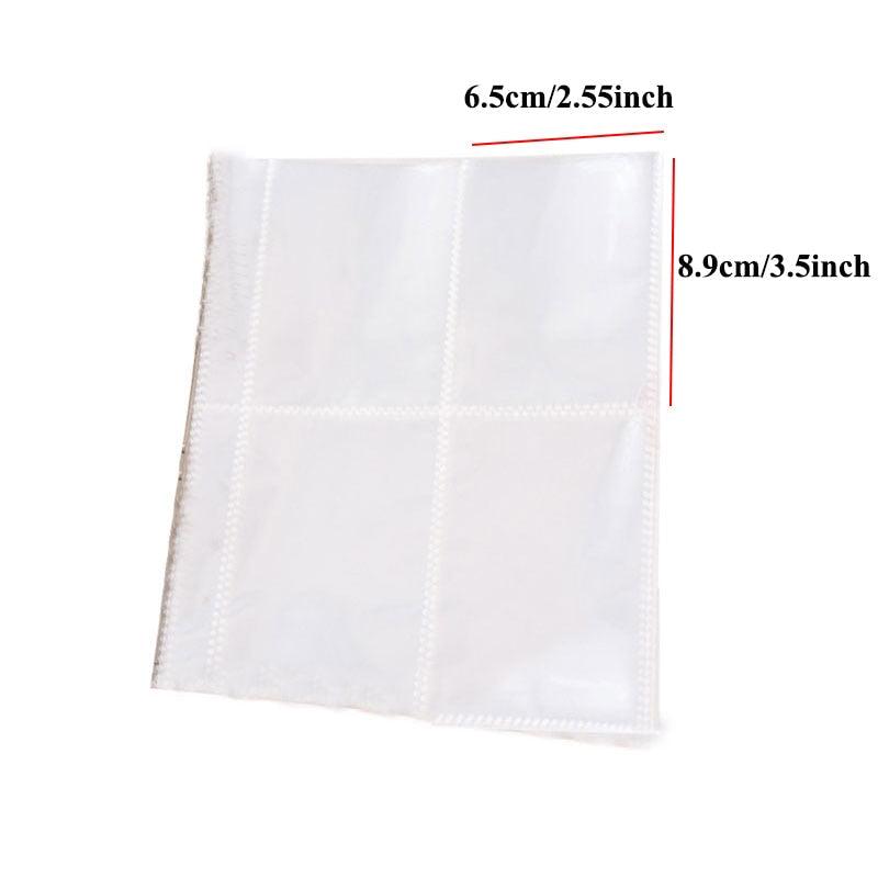 40/80 Pockets PVC Card Holder Photo Album Pages Album Pages Card Sleeves Storage Photo Holder Transparent 3/5 inch Album Page ScrapbookAnniversary Gift For Couple Stevvex