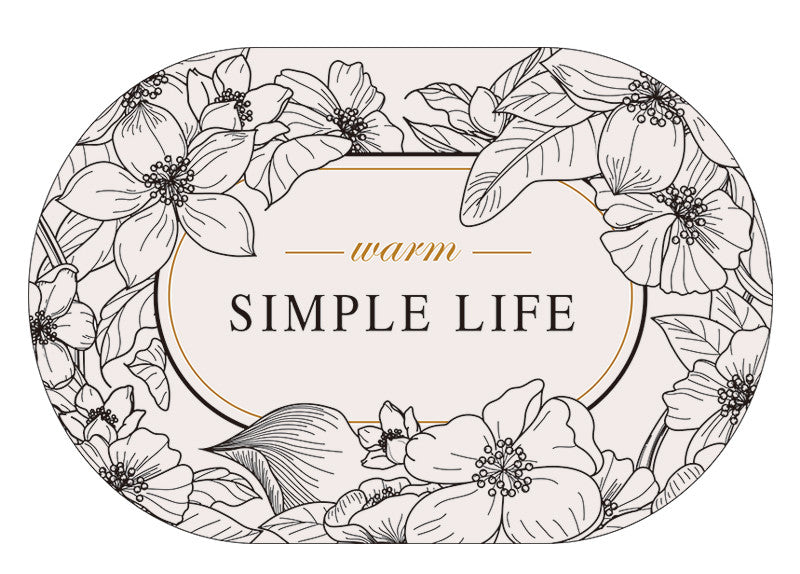 Bathroom Diatom Mud Absorbent Soft Mat Non-slip Floor Mat Pi-Mart