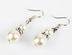 White Pearl Necklace Earring Bracelet Pi-Mart