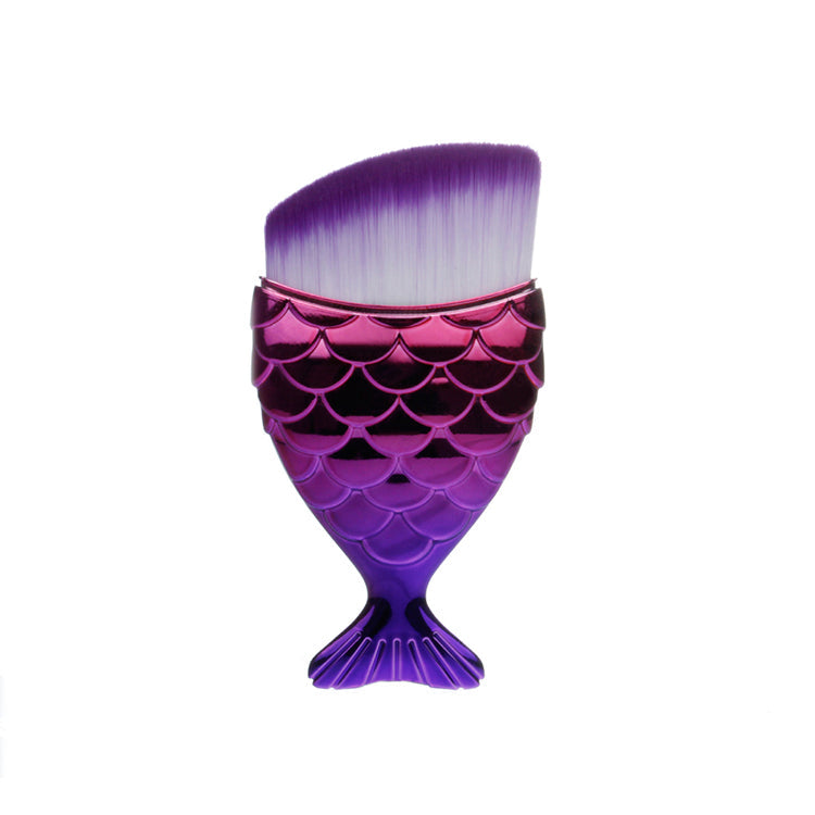 Fishtail makeup brush single Pi-Mart
