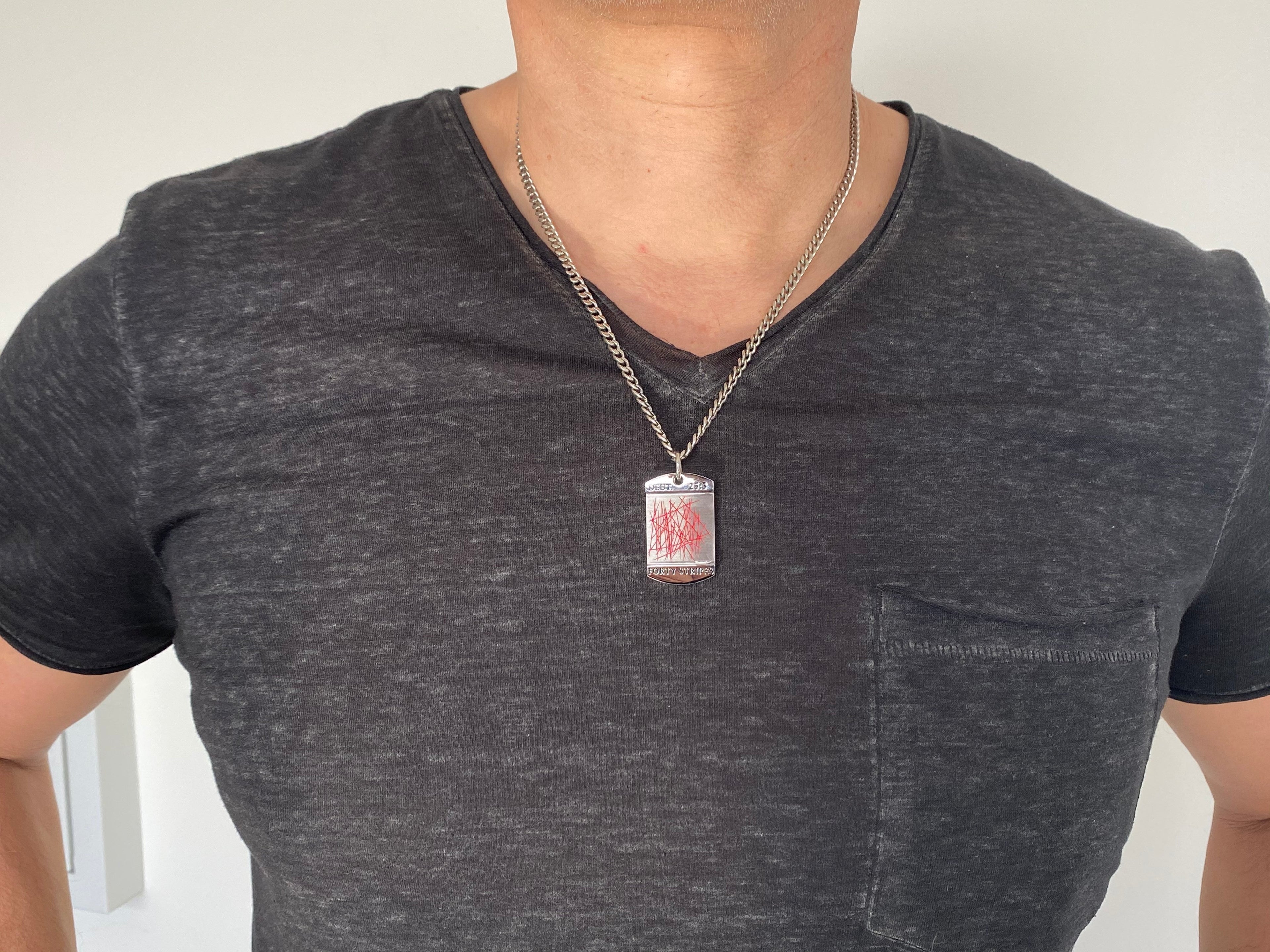 40 Stripes Dog Tag Necklace KingdomWear
