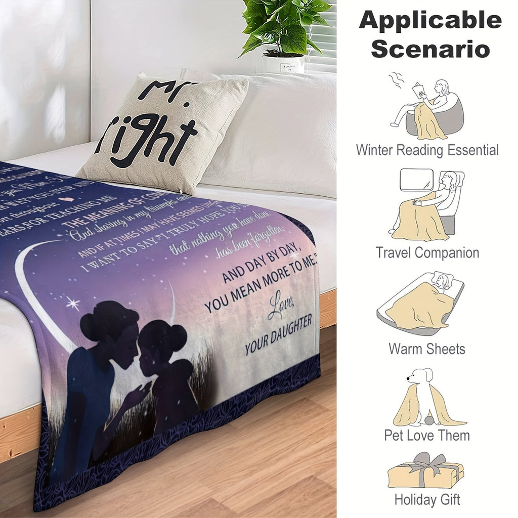 Cozy Blanket Gift - Soft, Funny, and Heartwarming Birthday Present for Mom, Daughter's Thoughtful Mother's Day, Christmas, and Birthday Gift Idea for Mothers Lootquake LLC