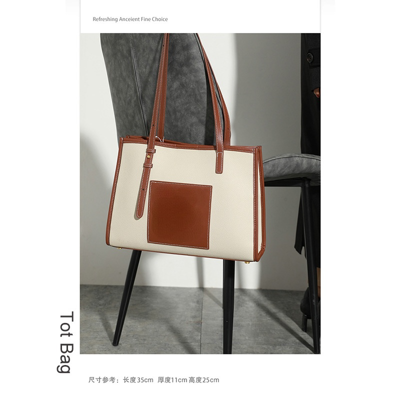 Women tote bag trendy fashion simple large capacity ladies shoulder bag 8001 - SJB-DIAMOND ELITES
