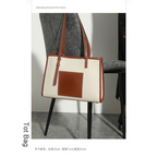 Women tote bag trendy fashion simple large capacity ladies shoulder bag 8001 - SJB-DIAMOND ELITES