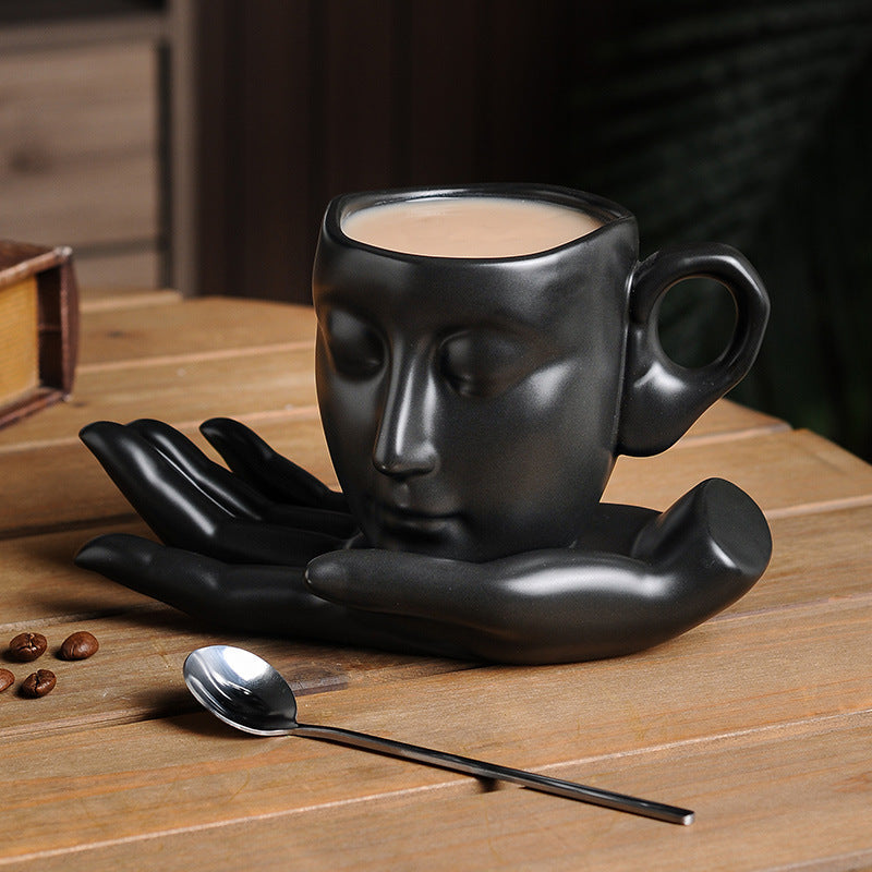 High Temperature Ceramic Creative Abstract Art Hand Fragrance Coffee Cup Pi-Mart