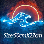 Neon Sign Mountain and Flow Water Led Lamp Pi-Mart