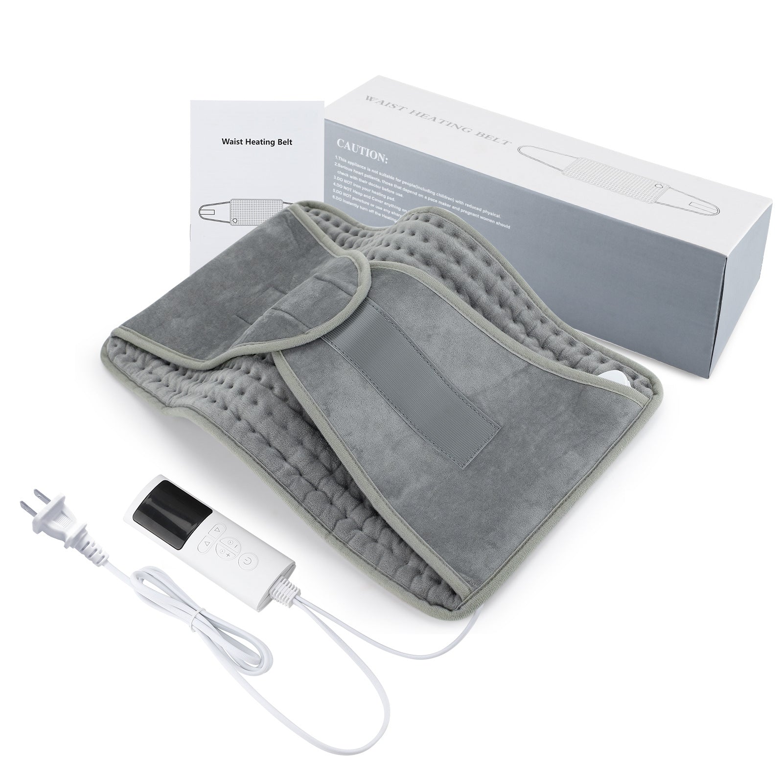 Back Heating Support Belt Heated Waist Brace With Adjustable Temperature Warm Back Belt Abdomen Warmer Lumbar Support Pad Pi-Mart